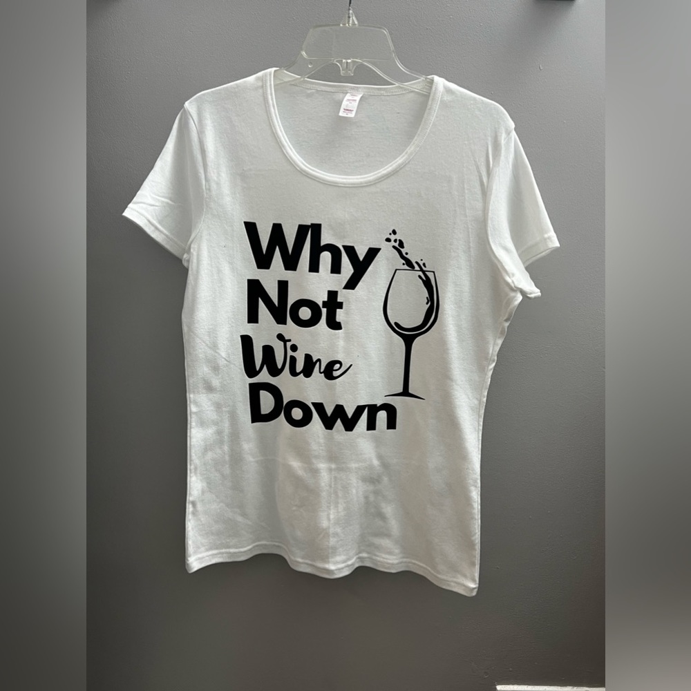 Brand New WOMENS WINE HUMOR T SHIRT SIZE XL